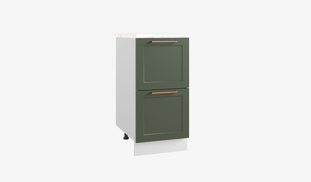Квадро. Шкаф нижний комод (2 ящика) СК2 400 Квадро. Шкаф нижний комод (2 ящика) СК2 400